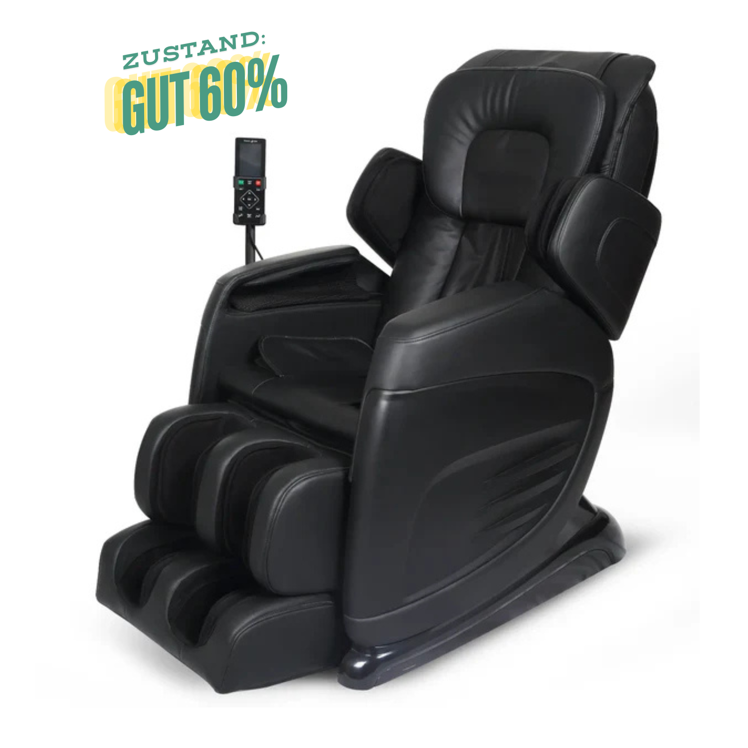 Aspria by NAIPO Massagesessel mit Liegefunktion "Classic-Comfort" Shiatsu mit Wärmefunktion, Zero-Gravity, Ganzkörpermassage, Gebraucht/Generalüberholt