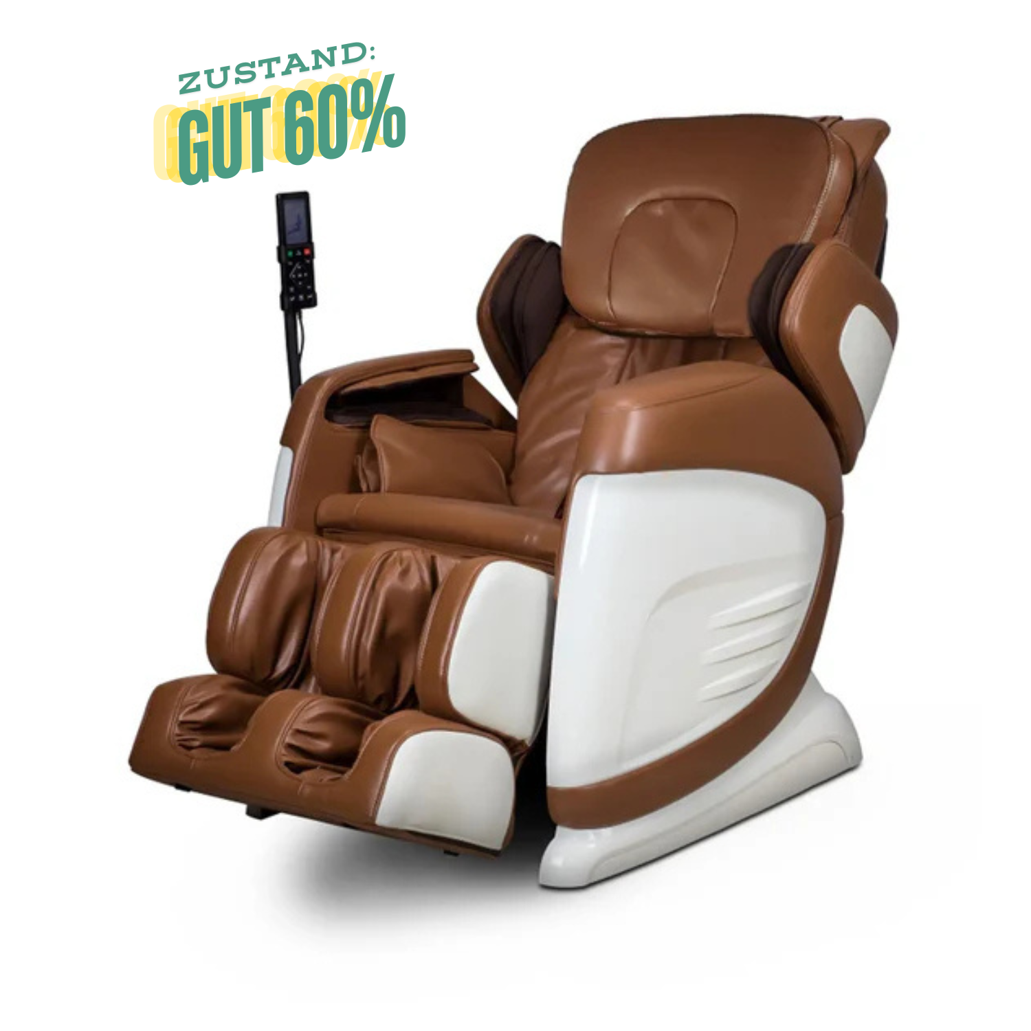Aspria by NAIPO Massagesessel mit Liegefunktion "Classic-Comfort" Shiatsu mit Wärmefunktion, Zero-Gravity, Ganzkörpermassage, Gebraucht/Generalüberholt