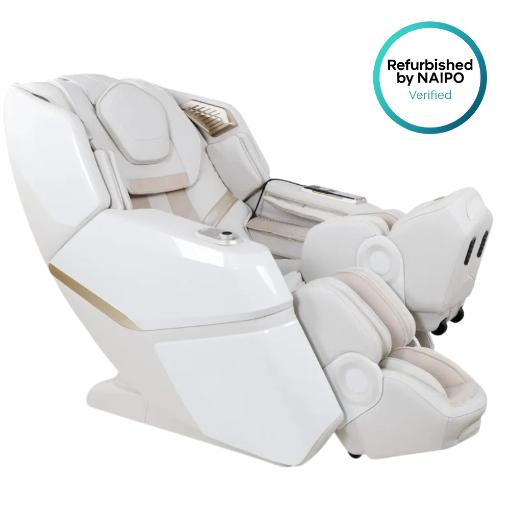 NAIPO Space Walk 3D Massagesessel mit Wärmefunktion, Zero Gravity Liegefunktion, Shiatsu, 3D Surround-Sound, Ganzkörpermassage, Körperscan