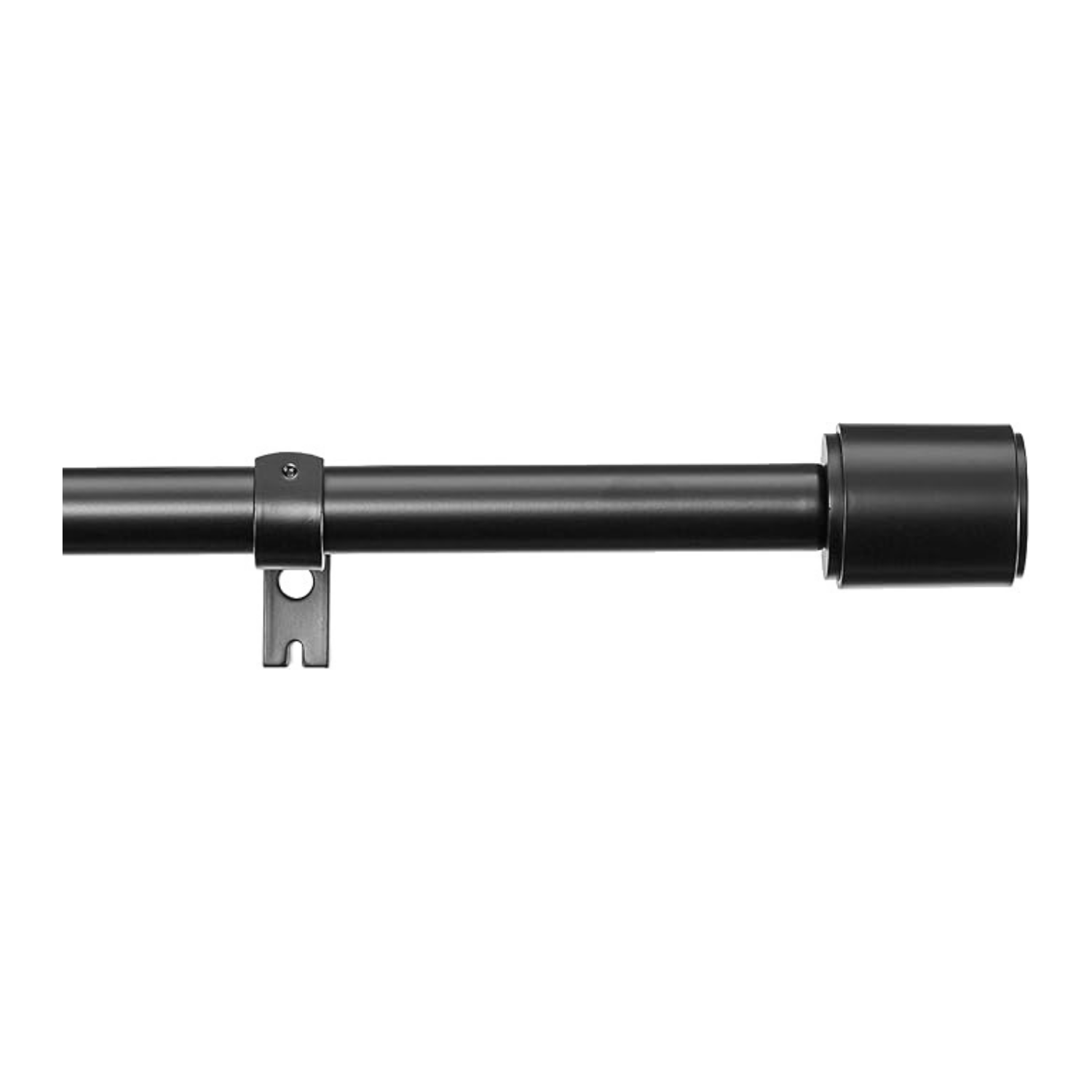 Friends Of NAIPO® Gardinenstange, 183–366 cm verstellbar, hochbelastbar bis 10 kg, Ø 2,5 cm, schwarz – Vorhangstange Set für Wohnzimmer, Schlafzimmer, Küche & Büro