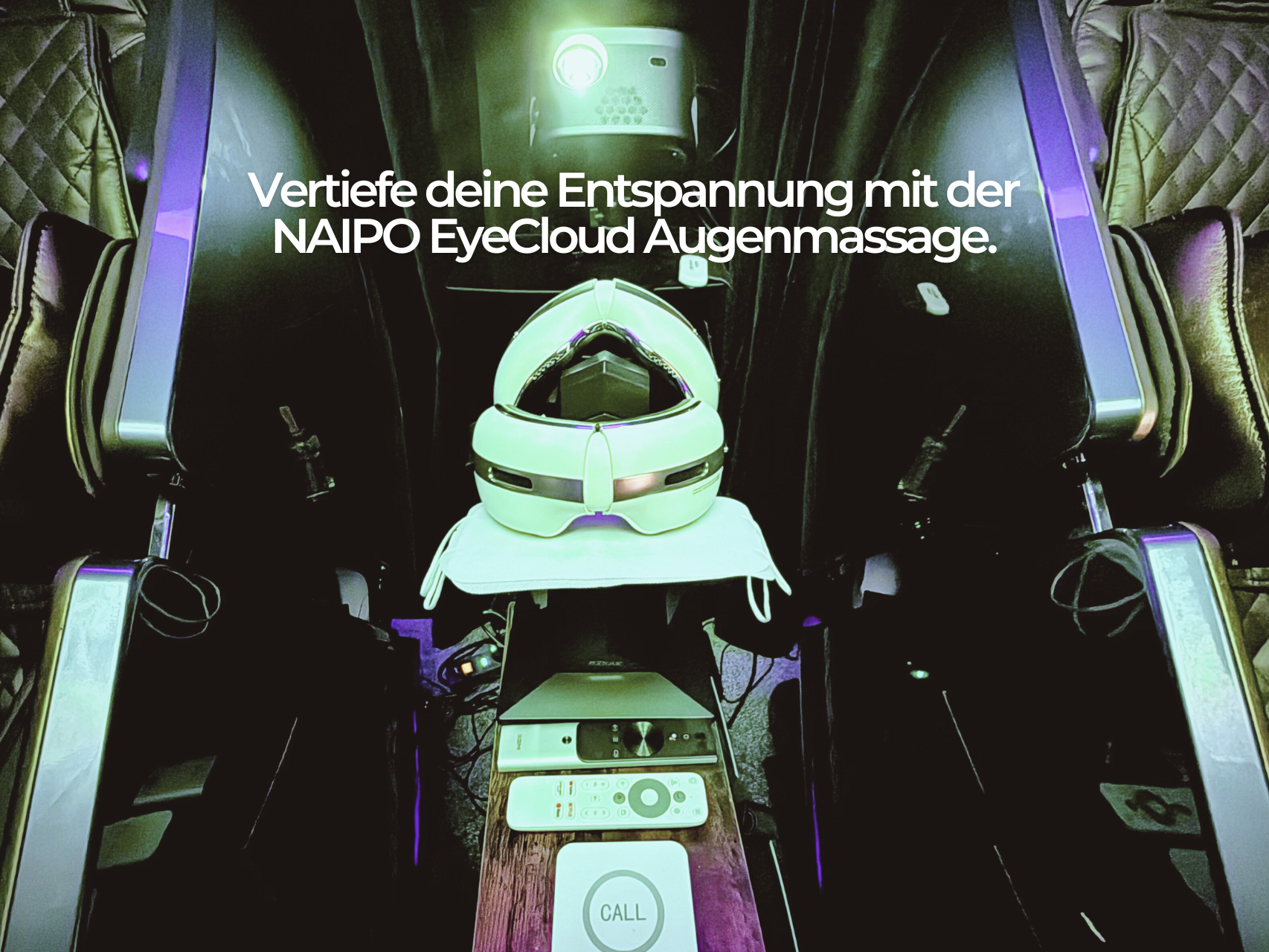 NAIPO Relax Lounge – inkl. NAIPO Massagesessel, TV, Dolby Atmos, Blackroom & vollkommene Privatsphäre