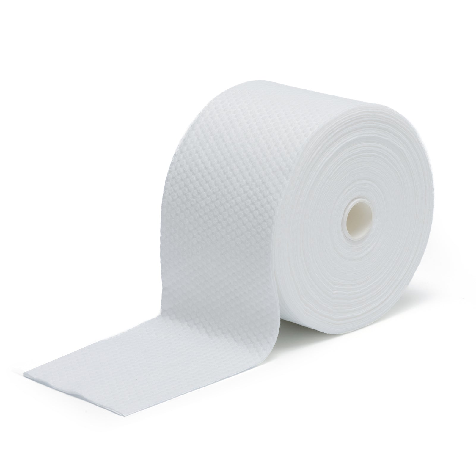 CalmConcept® Einweg-Handtuchrolle 23M, aus 100 % natürliche Pflanzenfasern, 3D-Perlentextur, weich, fusselfrei, biologisch abbaubar, für Trocken- & Nassanwendung, für Warmtuchspender Modell A