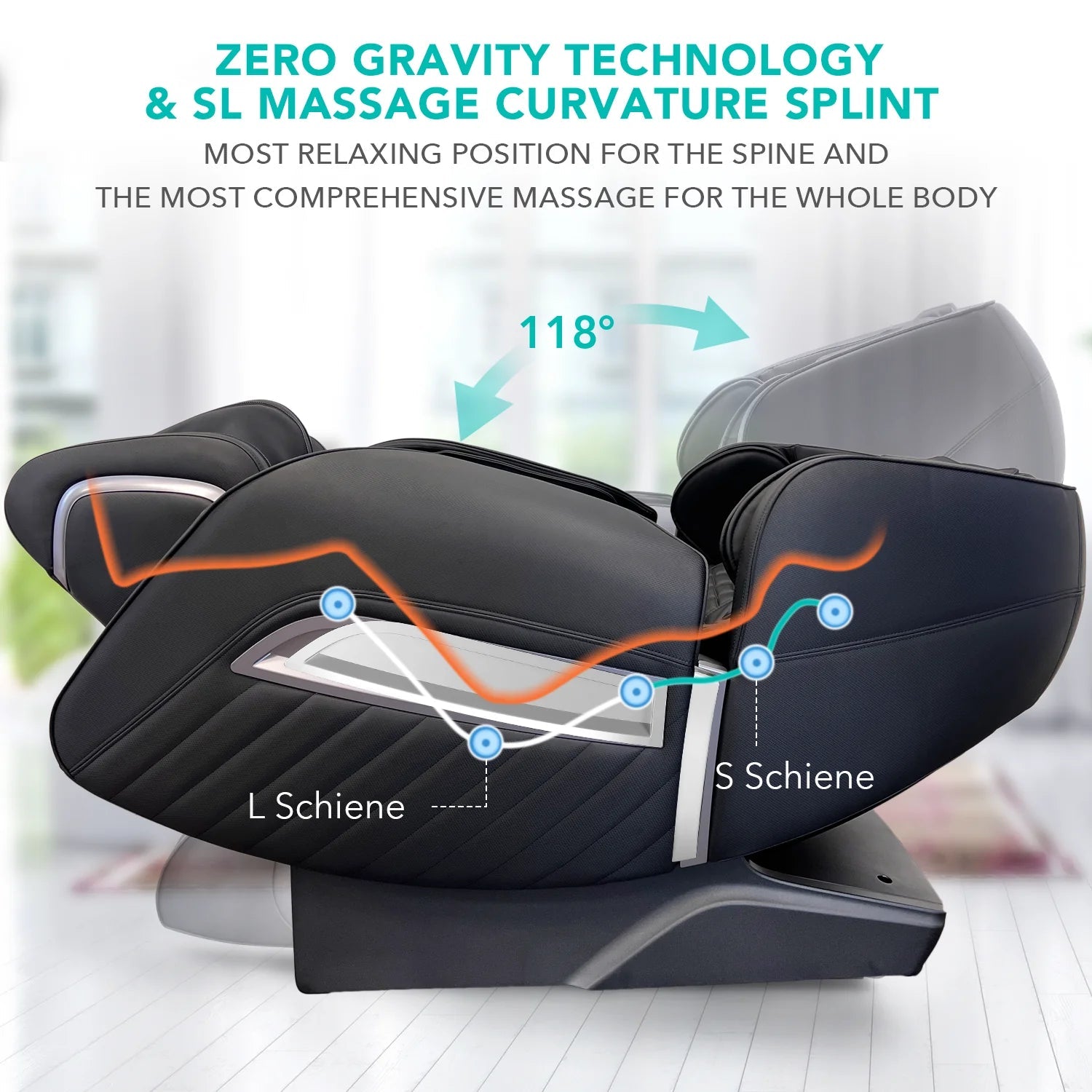 NAIPO Massagesessel Model P ohne Fußteil