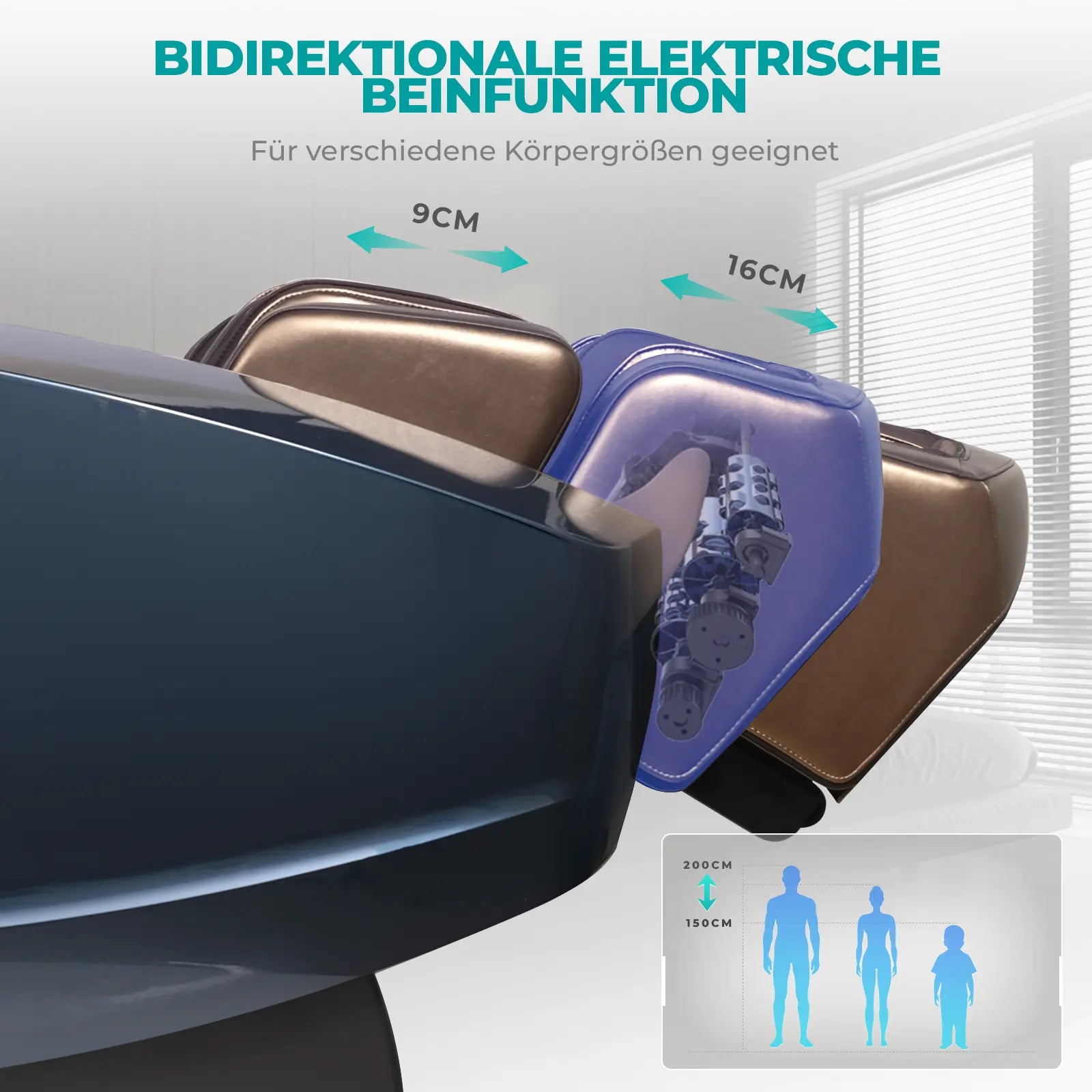 NAIPO 4D High-End Massagesessel S89, Raumkapsel-Design, Aromatherapie, Wärmetherapie, 8-Zoll-Tablet-Steuerung