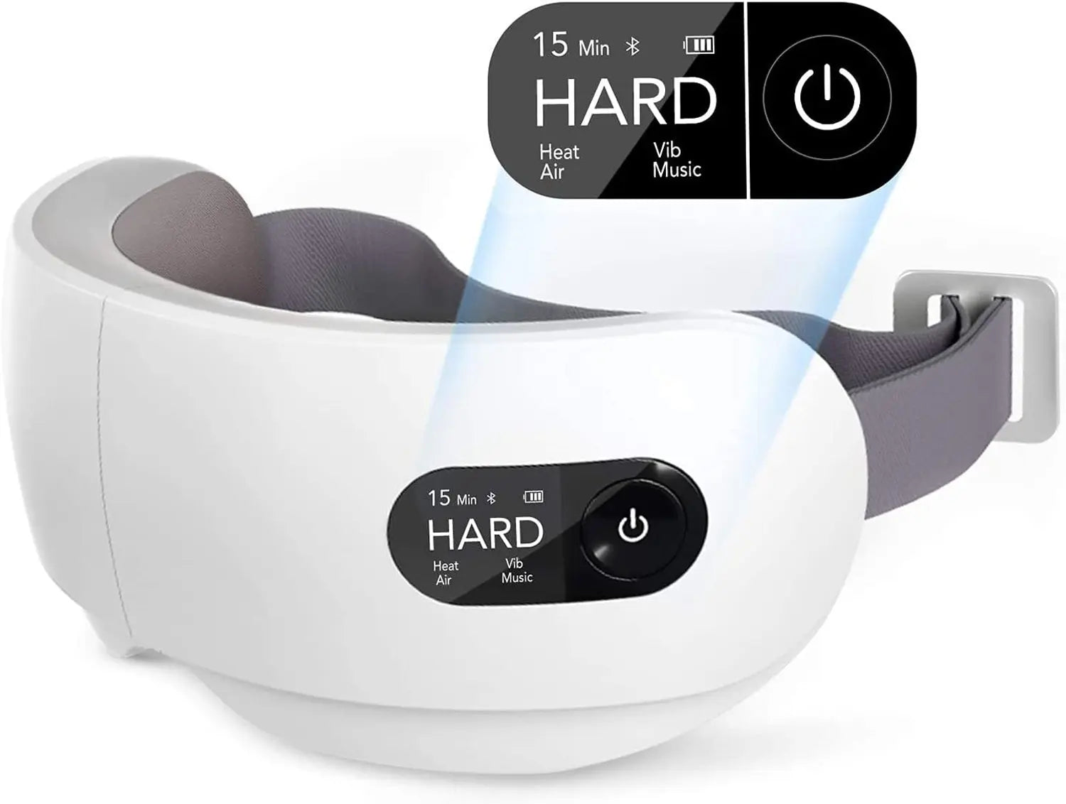 Naipo Massagebrille mit Wärme, Massagesessel Erweiterung, Wiederaufladbar, Kompression Vibration