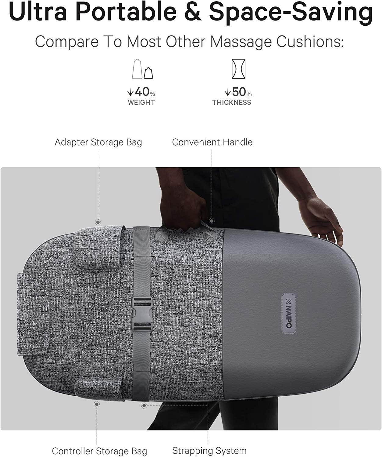 NAIPO Massagematte oCuzen™️ - 2021 Modell, für Nacken, Rücken, Taille Massageauflage - NAIPO.de