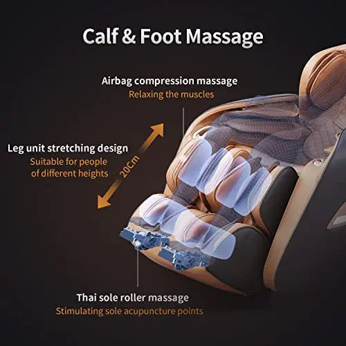 Aspria Massagesessel Shiatsu Zero-Gravity Liegesessel für Ganzkörpermassage, elektrischer Massagestuhl mit Wärmefunktion, bionischen Massagetechniken, USB, Bluetooth, Relaxsessel Für Zuhause und Büro
