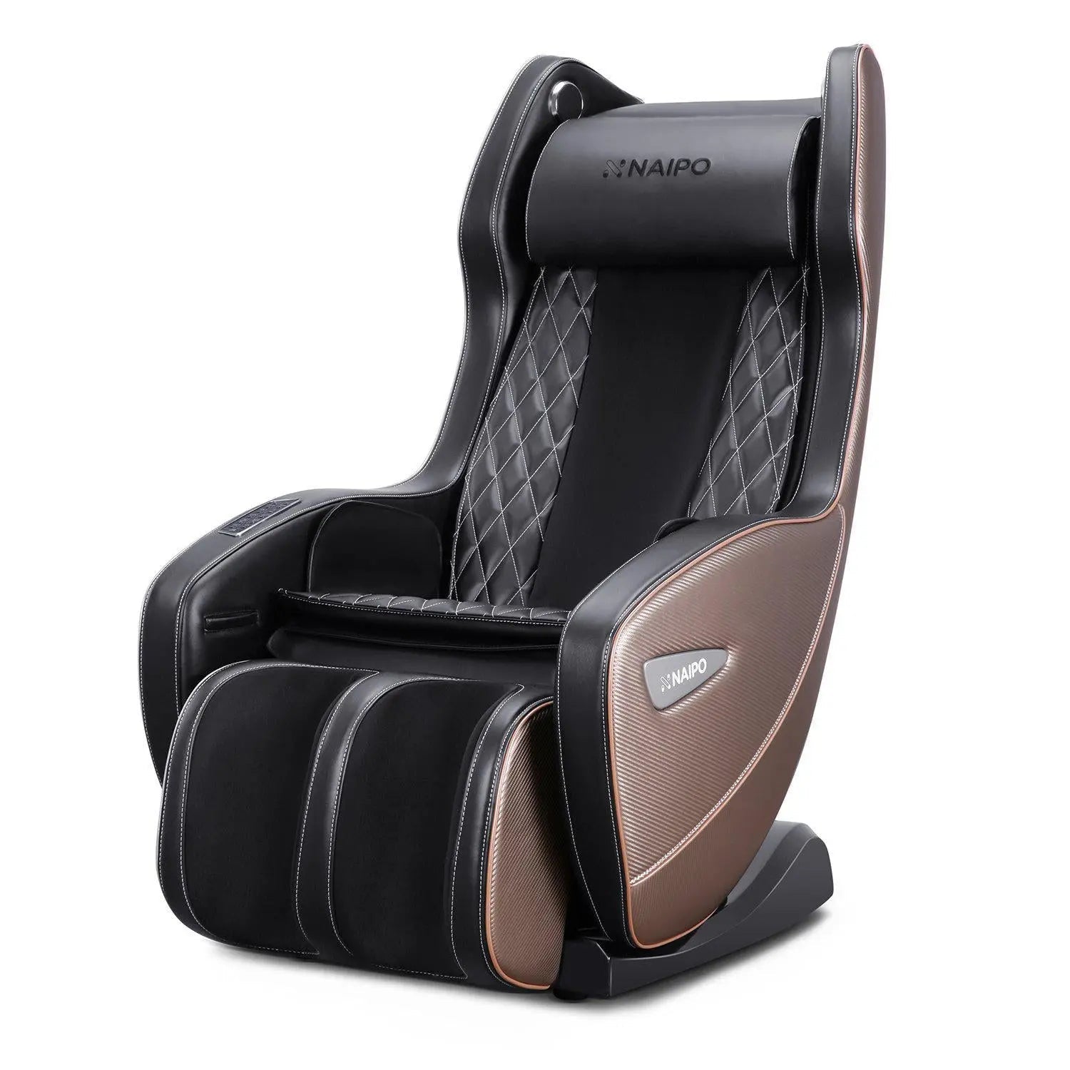 NAIPO Massagesessel mit Wärme | Design-Award | Bluetooth | Liegefunktion | Space-Saving | Creme-beige