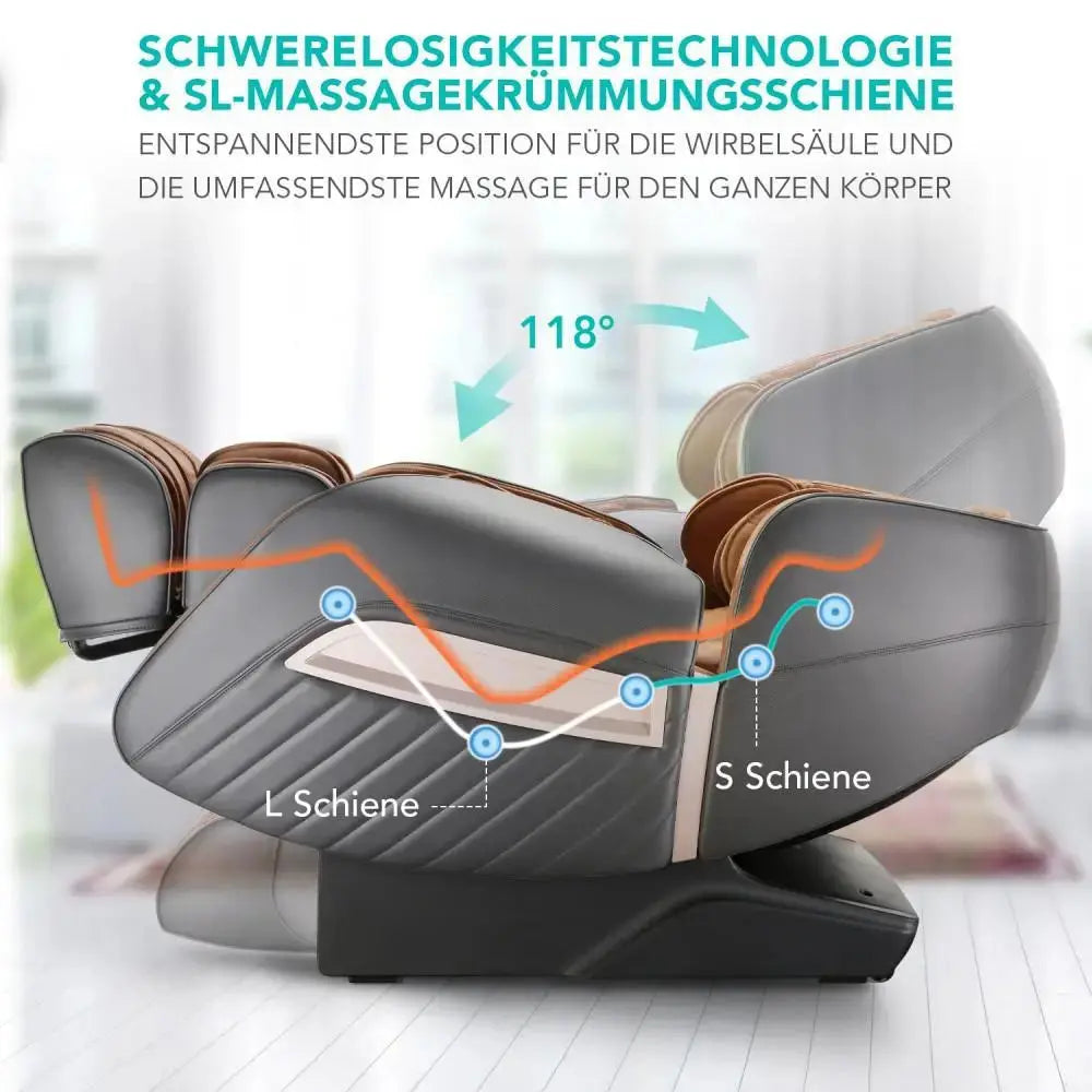 NAIPO Premium Massagesessel mit Wärmefunktion, Zero Gravity, 3D Surround-Sound, Ganzkörpermassage, Gebraucht