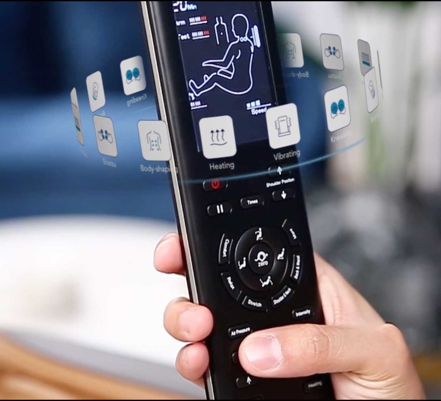 NAIPO Premium Massagesessel mit Wärmefunktion, Zero Gravity, 3D Surround-Sound, Ganzkörpermassage, Gebraucht