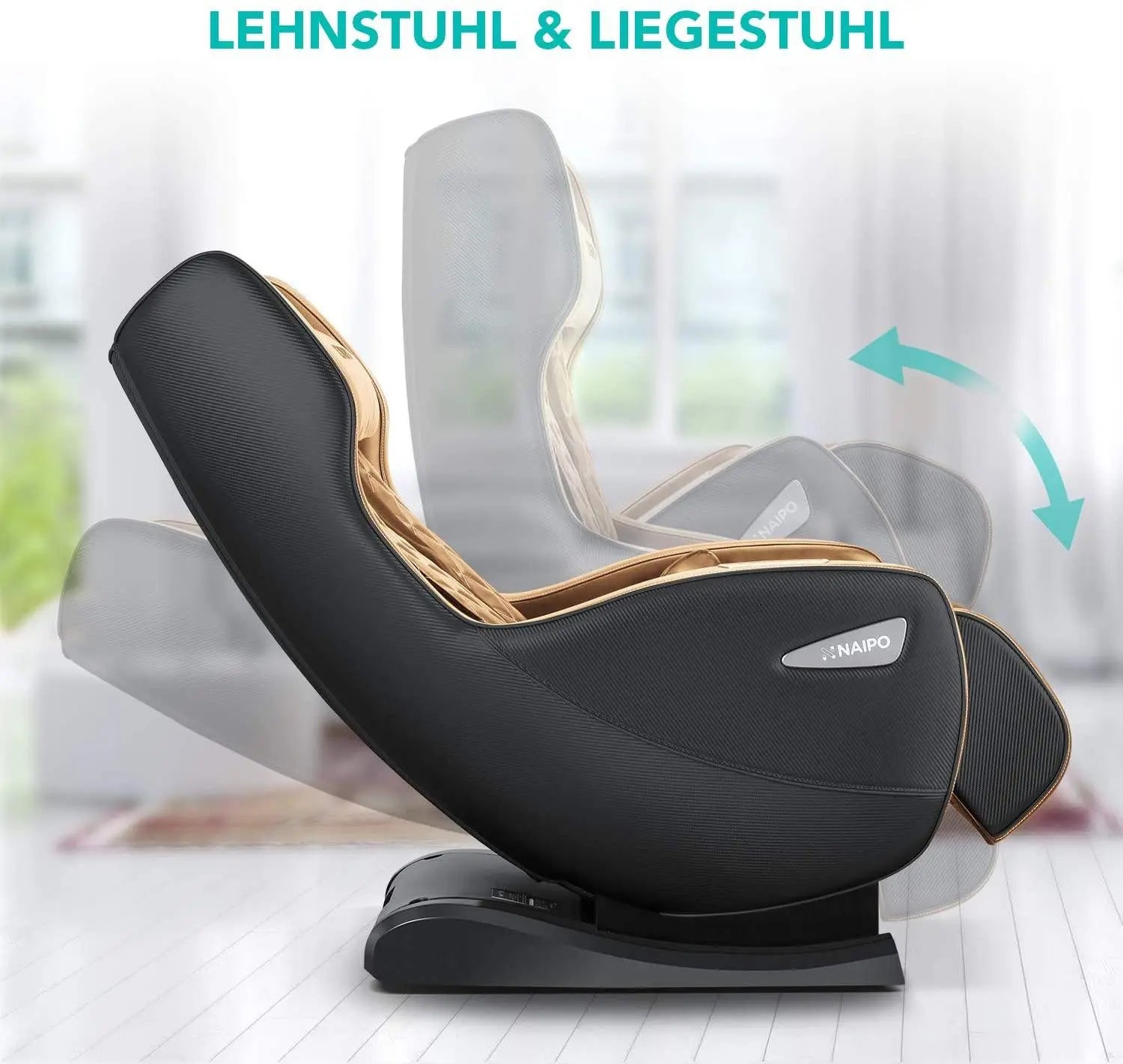 NAIPO Premium Massagesessel, Design-Award, Wärmefunktion