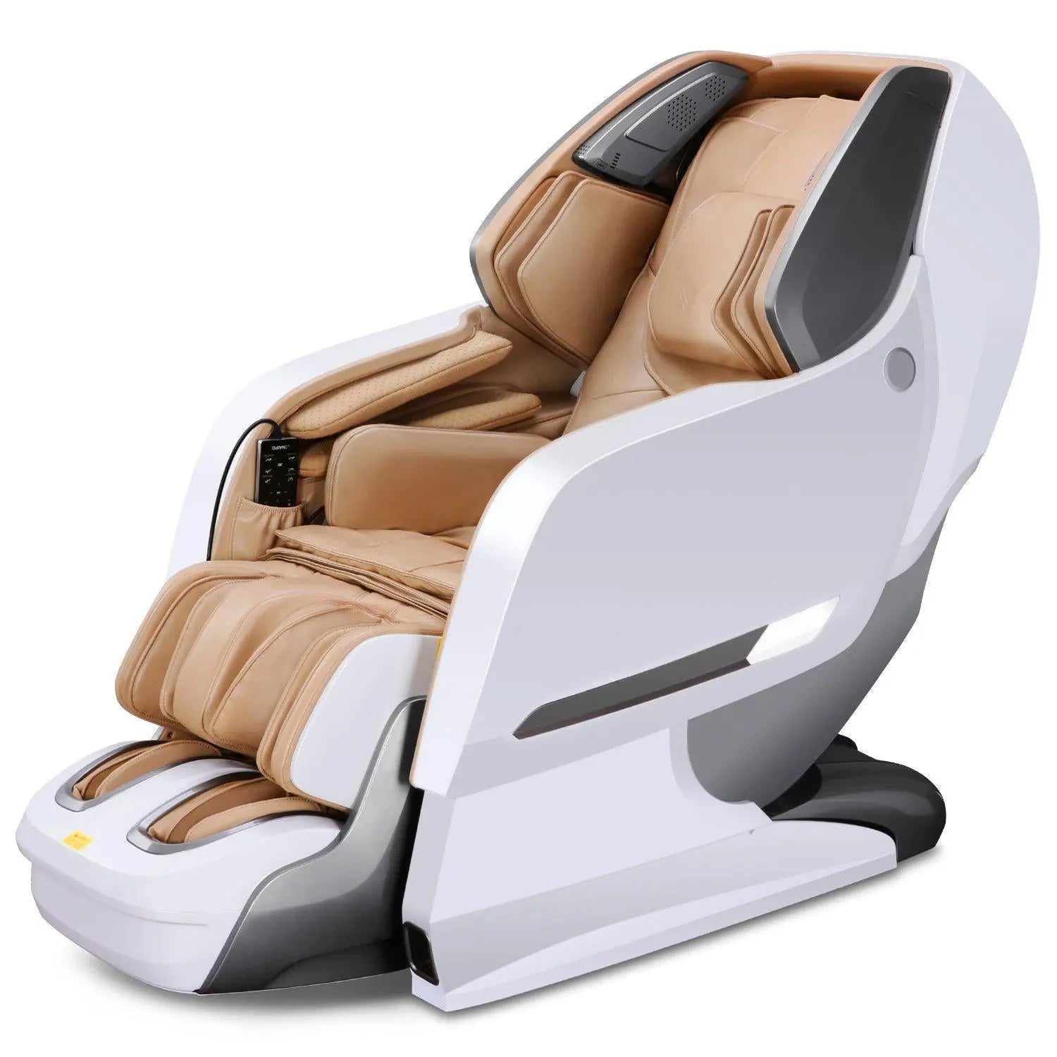 NAIPO Shiatsu 3D Massagesessel, Ganzkörper, Beige, MGC-8600