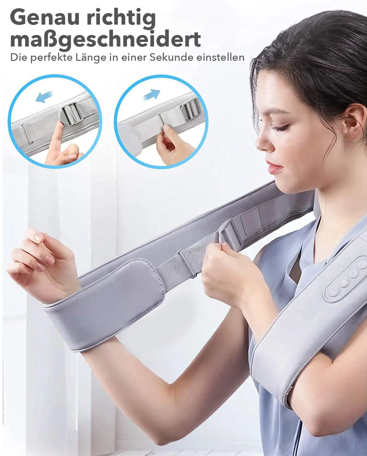 NAIPO oCuddle Massagegerät Shiatsu, Infrarot, inkl. Tragetasche, Nackenmassagegerät - Neustes Modell