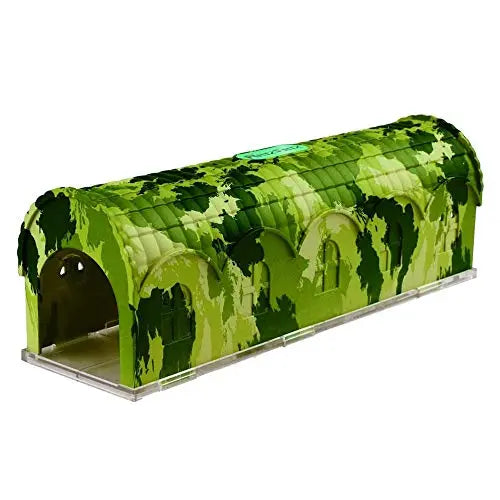 RatzFatz Premium Mausefalle, Lebendfalle Wiederverwendbar. Camouflage, AuĂźen und Innen, Innovativer Mechanismus, Modell Rambo MBC-01