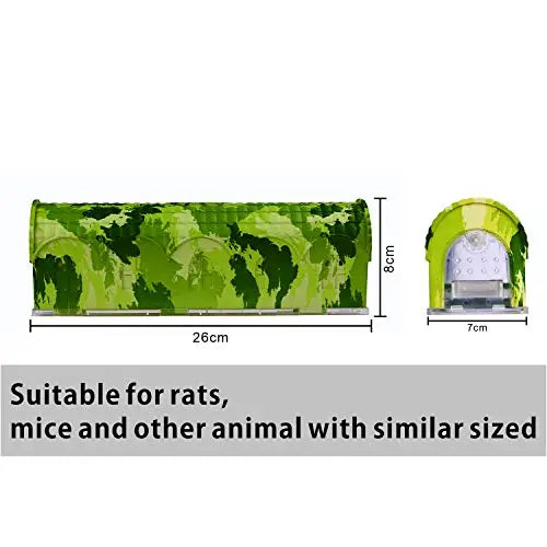 RatzFatz Premium Mausefalle, Lebendfalle Wiederverwendbar. Camouflage, AuĂźen und Innen, Innovativer Mechanismus, Modell Rambo MBC-01