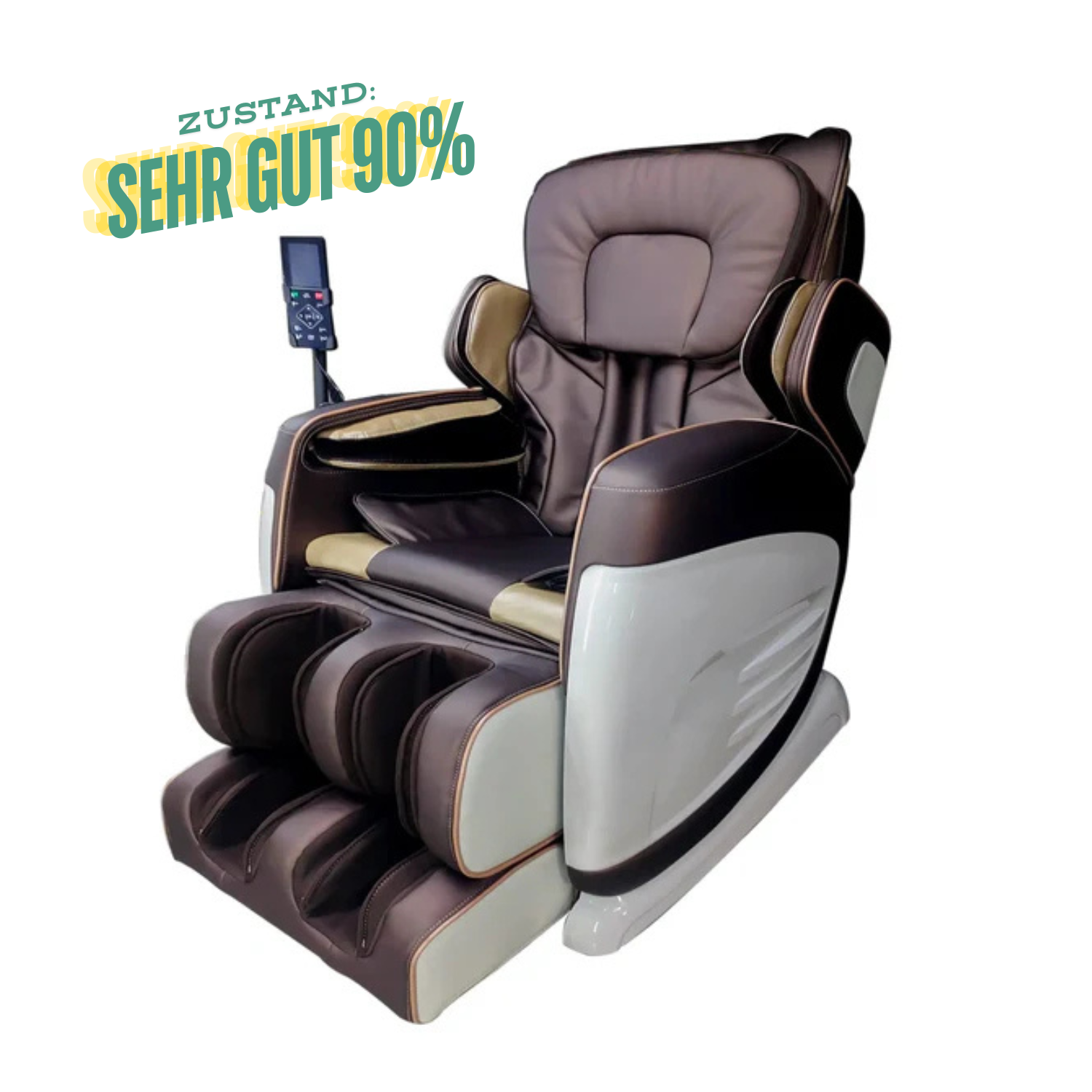 Aspria by NAIPO Massagesessel mit Liegefunktion "Classic-Comfort" Shiatsu mit Wärmefunktion, Zero-Gravity, Ganzkörpermassage, Gebraucht/Generalüberholt