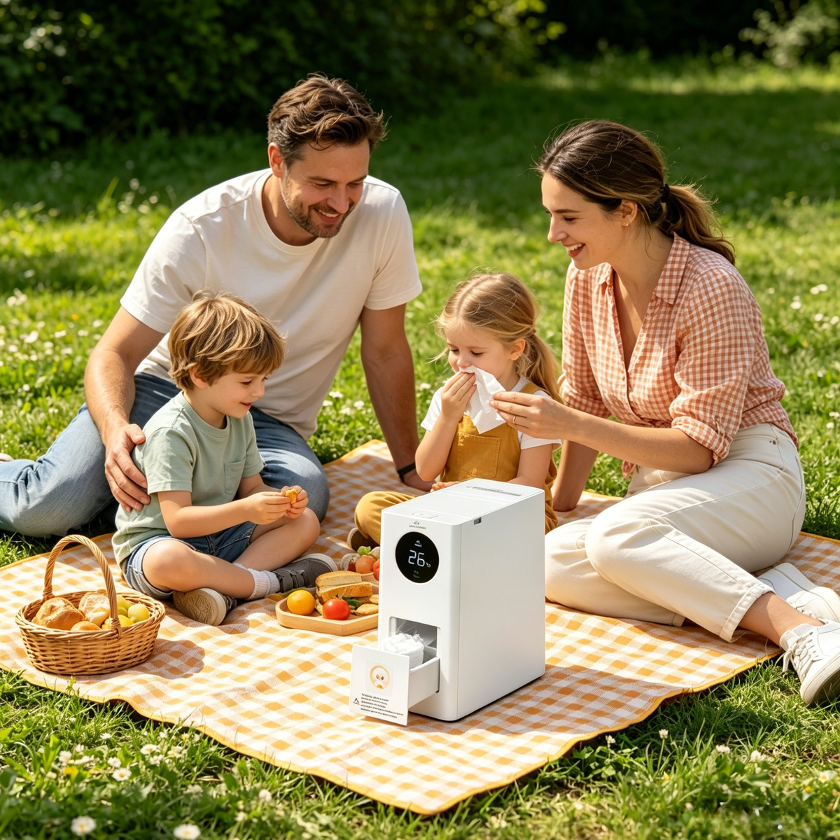 CalmConcept ThermOne Air W2 – Warm- & Kalttuchspender mit Akku