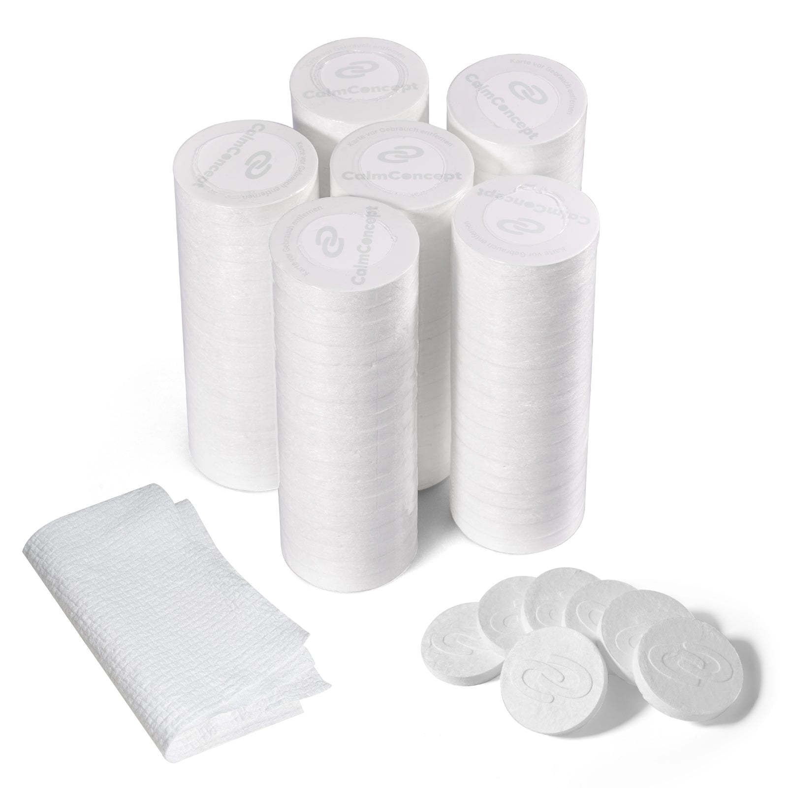 CalmConcept® Mini Warmhandtuchspender – Saubere und angenehm warme Einweghandtücher für Zuhause und unterwegs, Modell W2