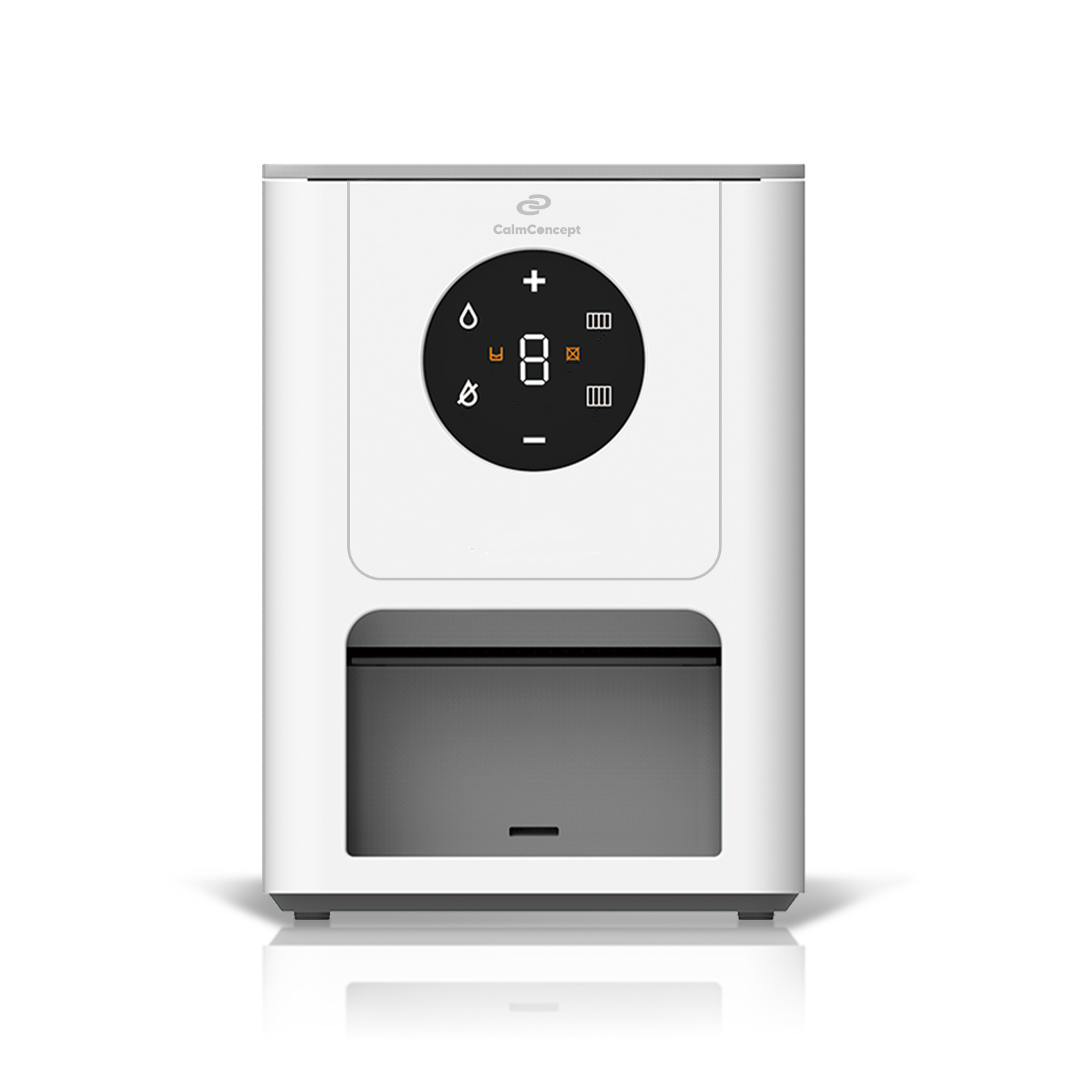 CalmConcept® Warmtuchspender Warme Feuchttücher auf Knopfdruck mit 9 Feuchtigkeitsstufen 8 Temperaturstufen und 1400 ml Wassertank, Modell Q6