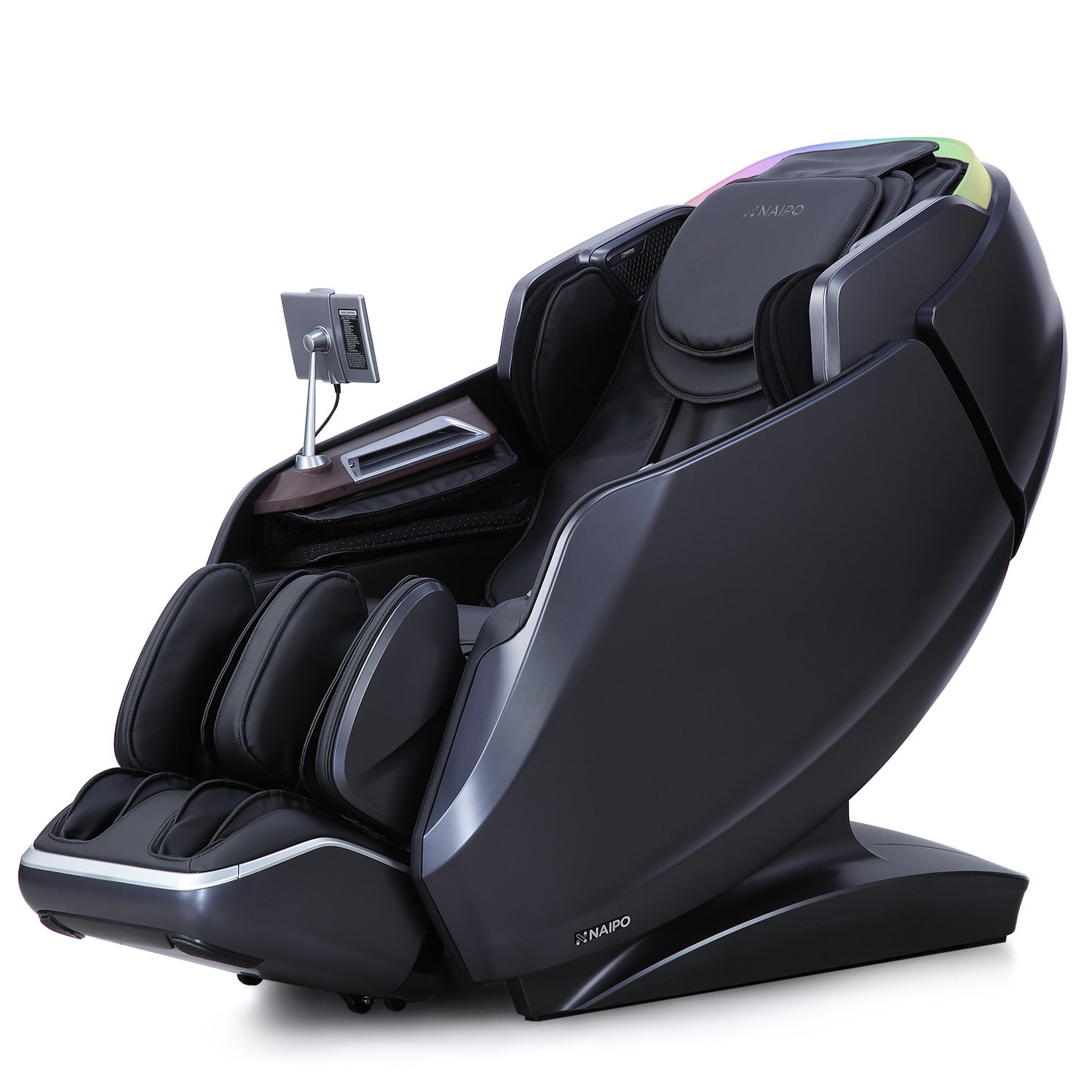 Naipo 3D Massagesessel R50 weiß, High-End Massagestuhl, Wärmefuktion