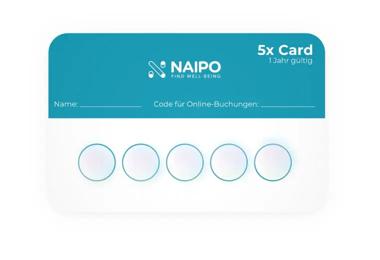 NAIPO Card, Relax Lounge, 1 Stunde pro Stempel