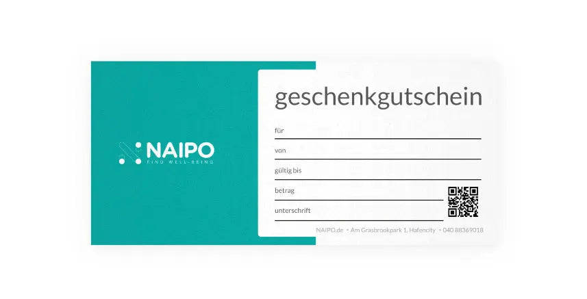 NAIPO Geschenkgutschein, physisch, limitiertes Design