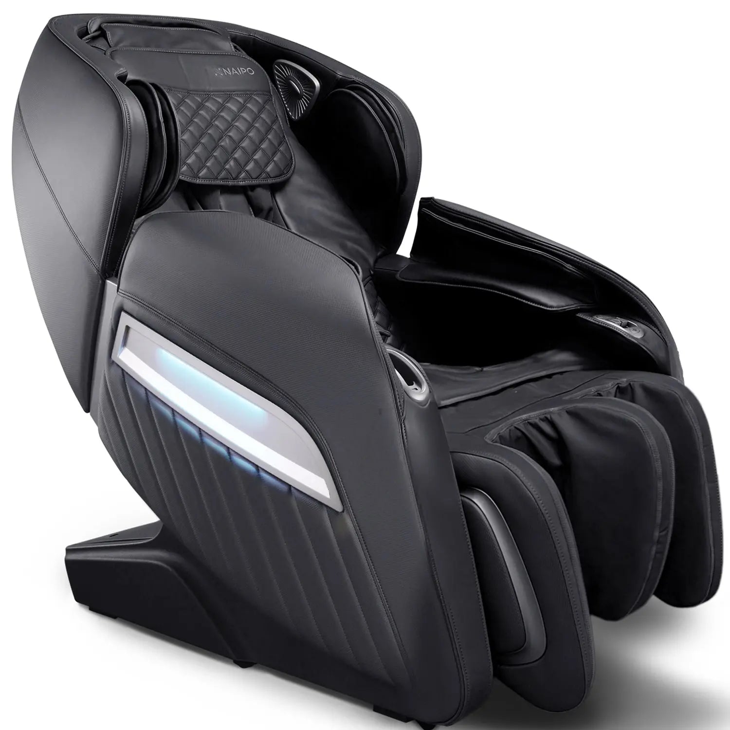 NAIPO® Premium Massagesessel mit Wärmefunktion, Zero Gravity Liegefunktion, Shiatsu, 3D Surround-Sound, Ganzkörpermassage, Körperscan, Ambient Light