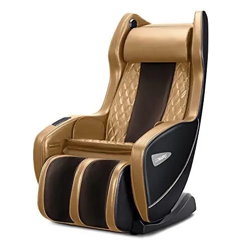 Aspria Massagesessel ergonomischer Massagestuhl mit verschiedenen Massageprogrammen, elektrischer Liegesessel mit Bluetooth, Relaxsessel platzsparender Massagesitz für Zuhause und Büro (Brown)