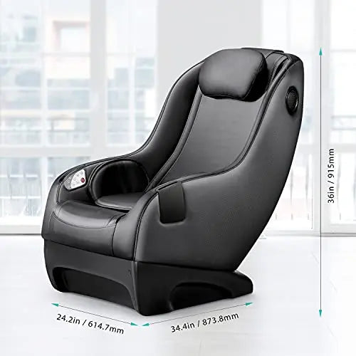 Aspria Massagesessel, Shiatsu elektrischer Massagestuhl mit Bluetooth, Klopfen Kneten Luftdruckmassage, Komplett montiert, Platzsparend, Relaxsessel ergonomischer Massagesitz für Zuhause und Büro