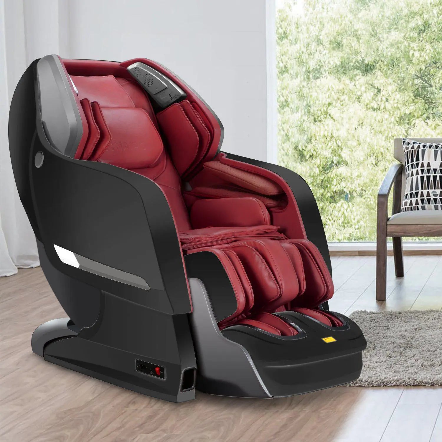 NAIPO Shiatsu 3D Massagesessel, Ganzkörper, Rot, MGC-8600