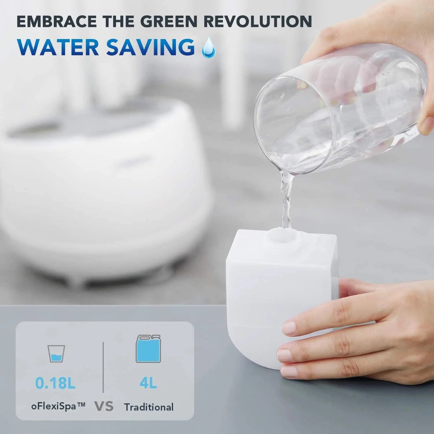 NAIPO oFlexiSpa Fuß-Dampfbad, iF Design Award Gewinner; Das effizientere Fußbad [ MGF-SPA ]