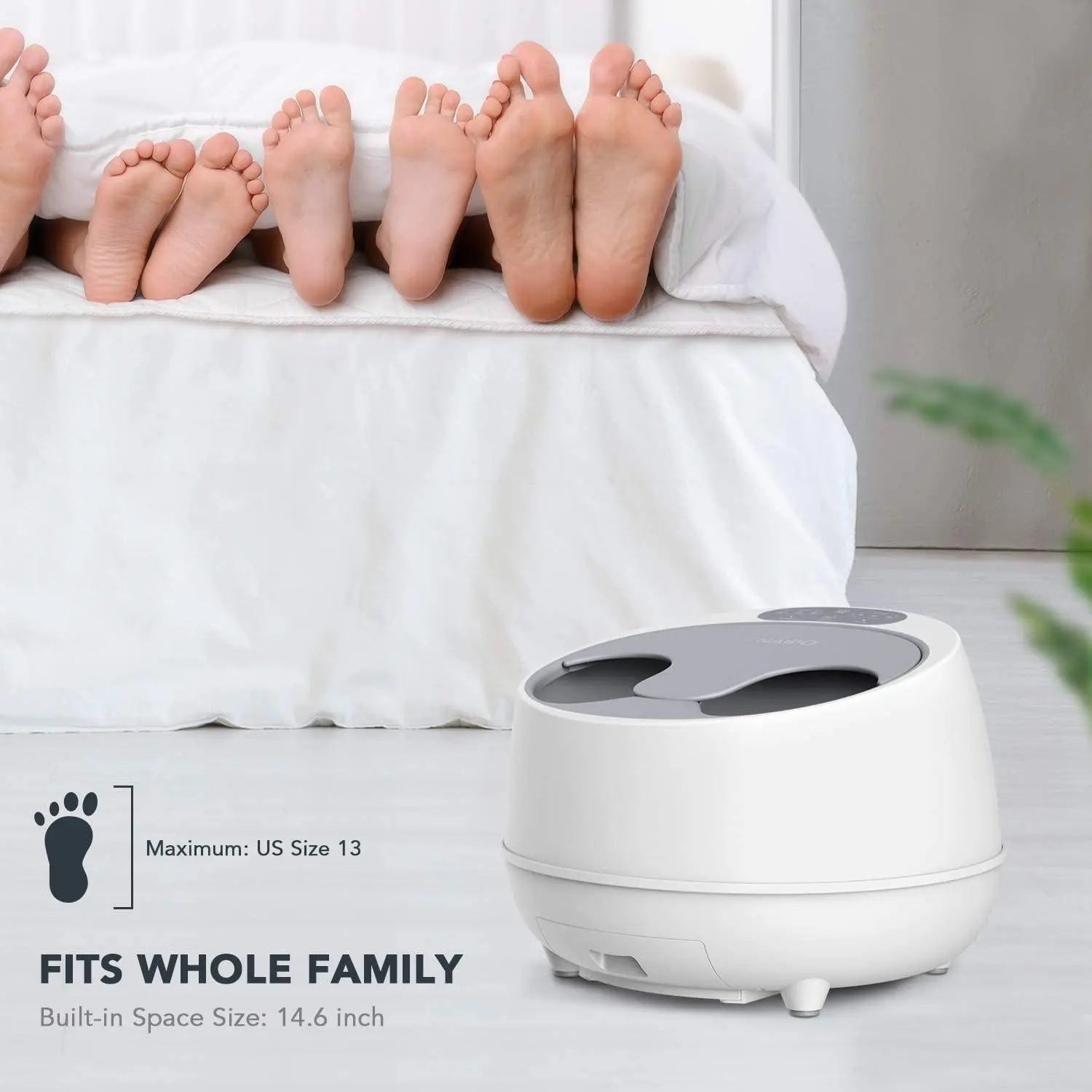 NAIPO oFlexiSpa Fuß-Dampfbad, iF Design Award Gewinner; Das effizientere Fußbad [ MGF-SPA ]