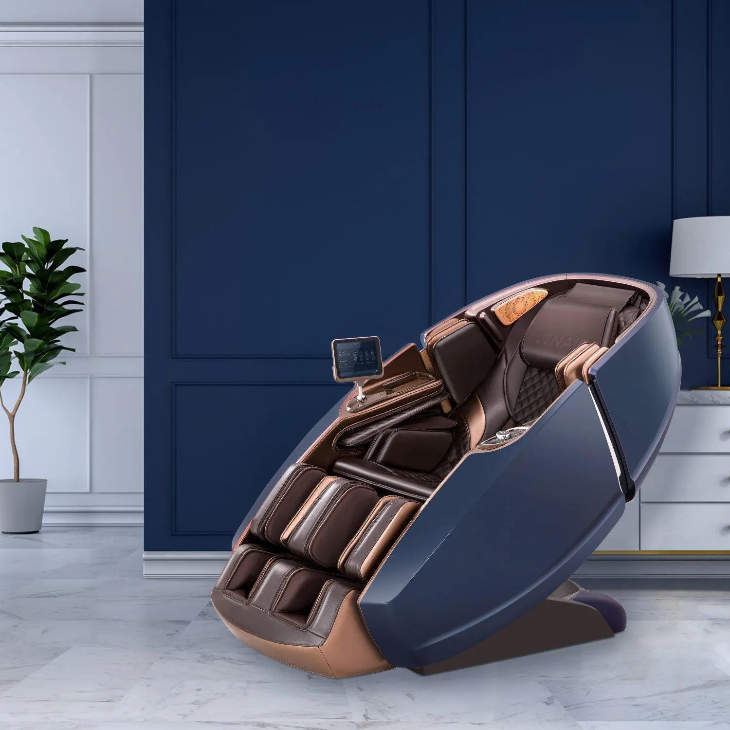 Naipo 3D High-End Massagesessel, Raumkapsel-Design, Integriertes Tablet, Zero Gravity