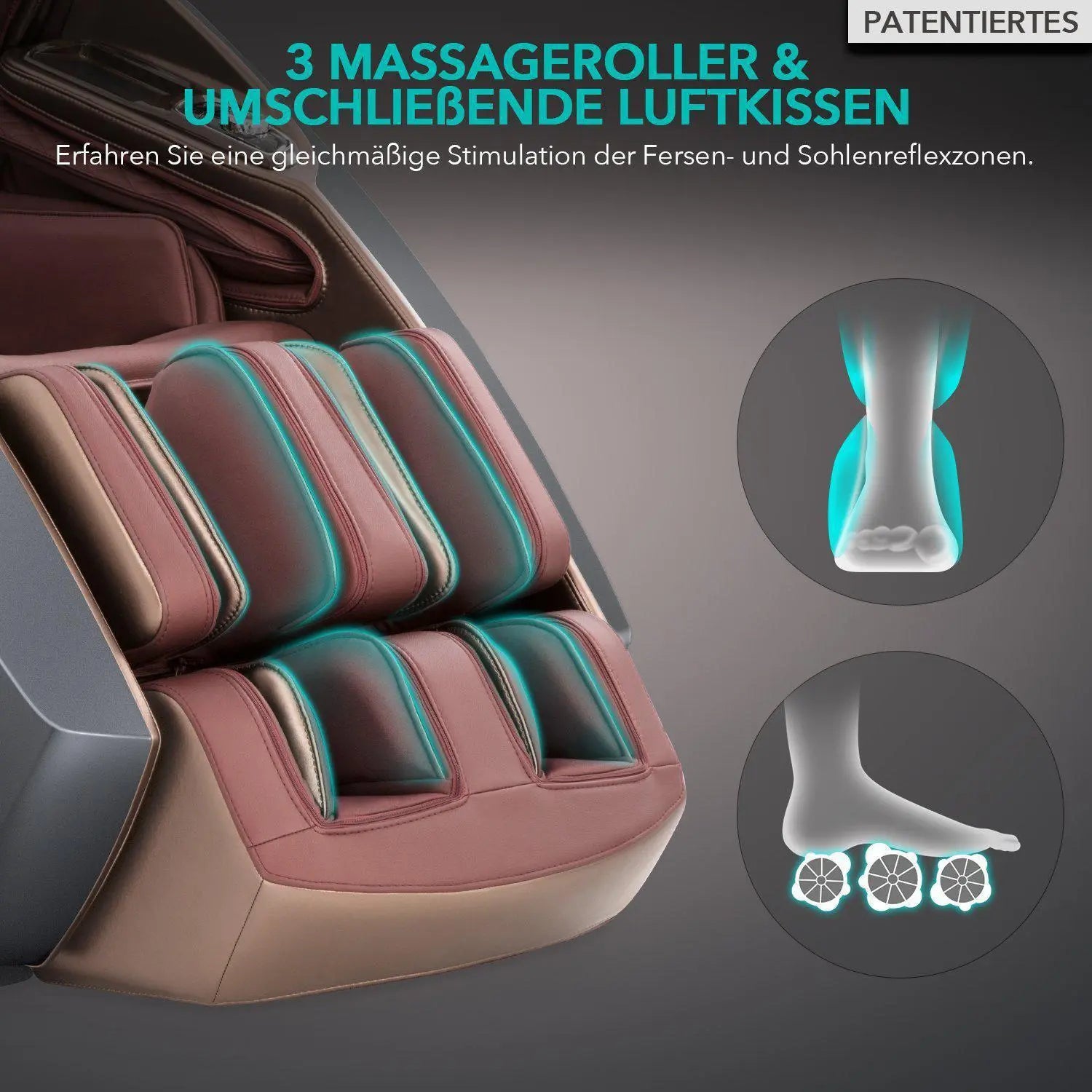 Naipo 3D High-End Massagesessel, Raumkapsel-Design, Integriertes Tablet, Zero Gravity